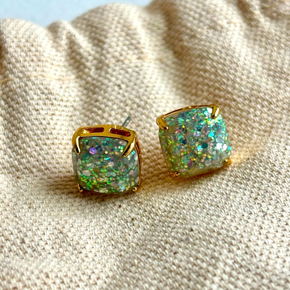 kate spade Gold and Green Elegant Earrings